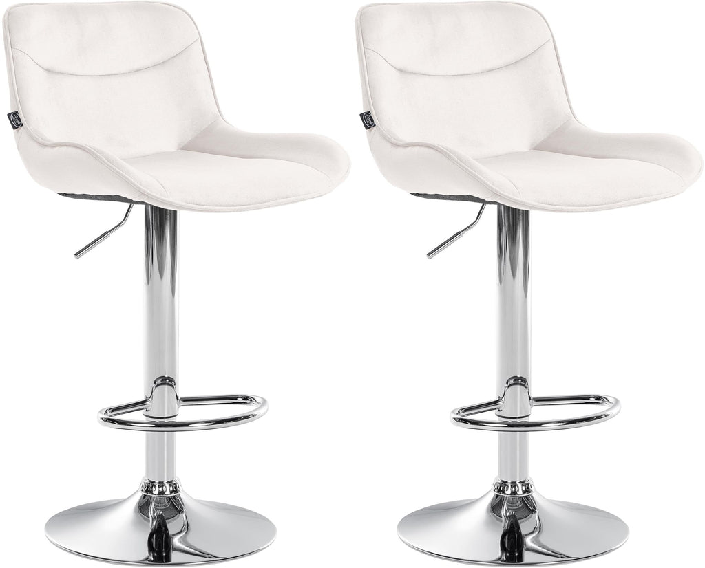 2er Set Barhocker Vonore Samt